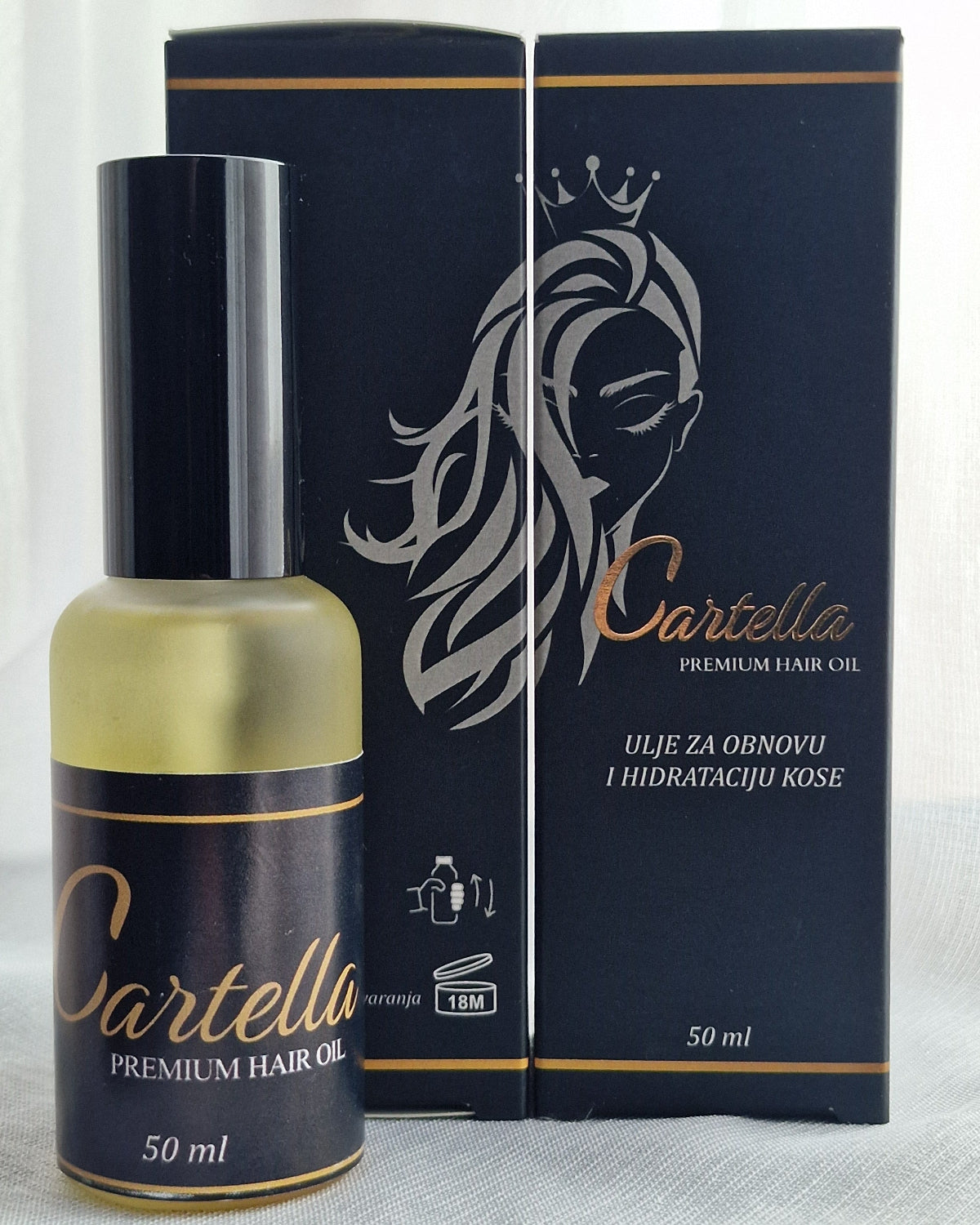 Sartelle hair care product packaging on a white background